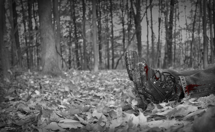 Murder Victim With Blood