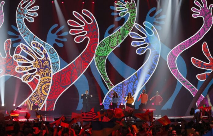 Italy's Francesco Gabbani performs the song