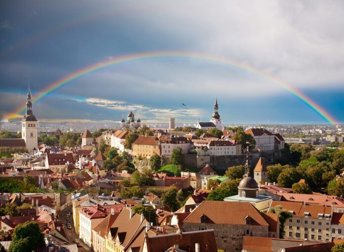 Rainbow over Tallinn