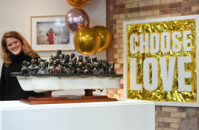 Banksy's Dream Boat sculpture