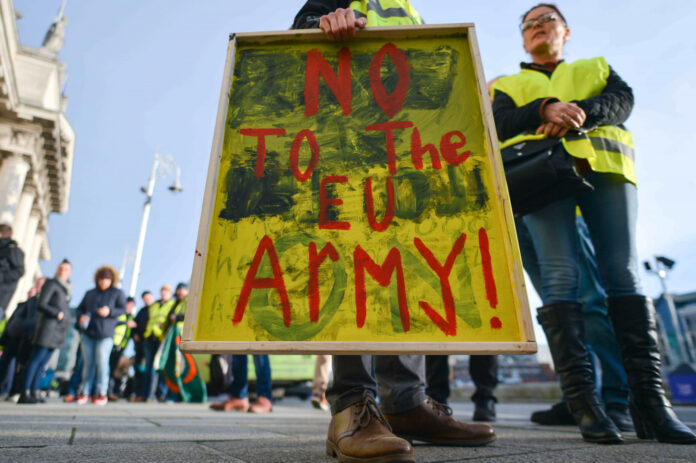 Irish 'Yellow Vests' Protest In Dublin