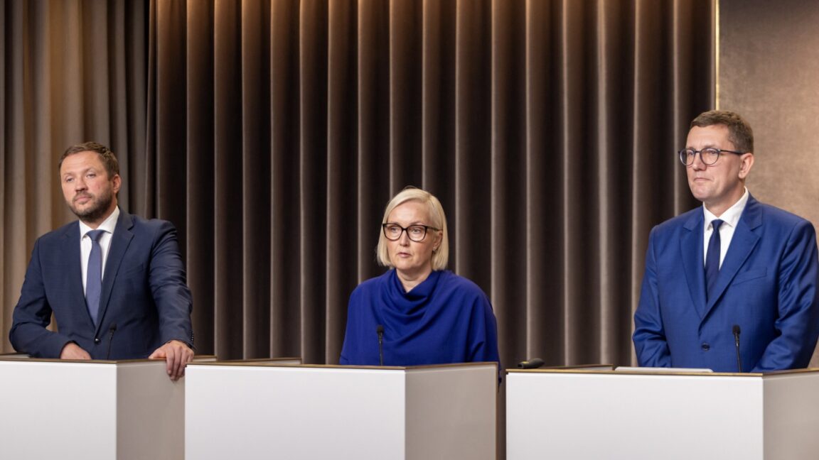Margus Tsahkna, Kristina Kallas ja Kristen Michal. Foto: Valitsus.ee