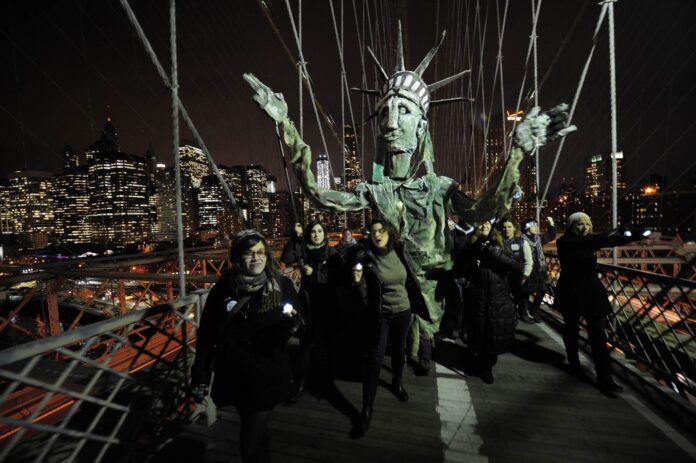 US-ECONOMY-PROTESTS-NEW YORK