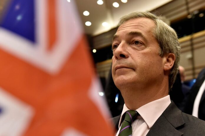 Farage, the leader of the UKIP, attends a plenary session at the European Parliament on the outcome of the