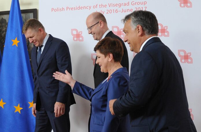 Victor Orban, Bohuslav Sobotka, Robert Fico, Beata Szydlo