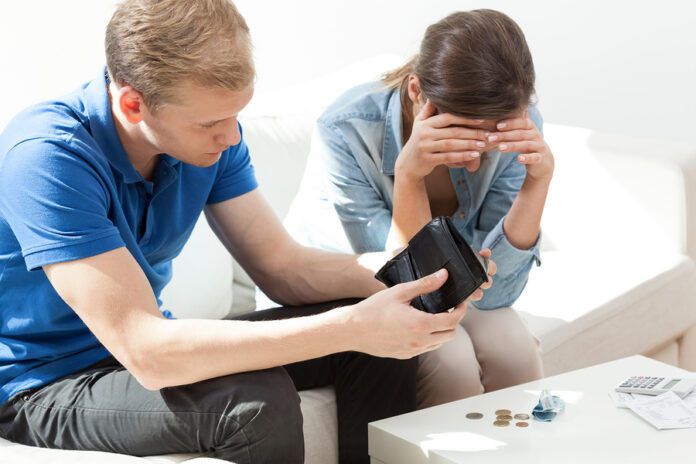 Poor Couple With Financial Problems