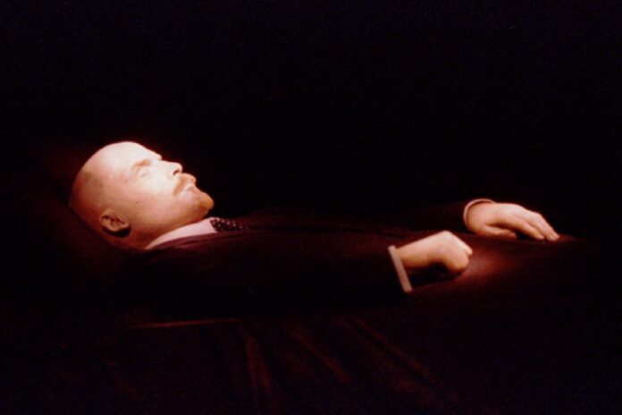 File photo of the body of Vladimir Lenin in Moscow