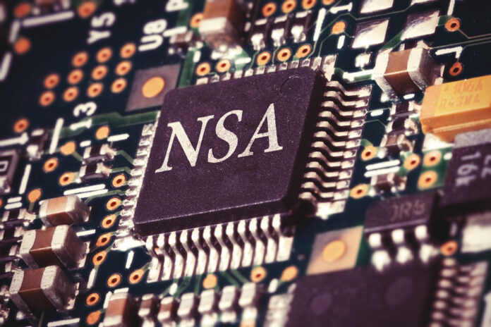 Conceptual image of a NSA processor inside a computer.