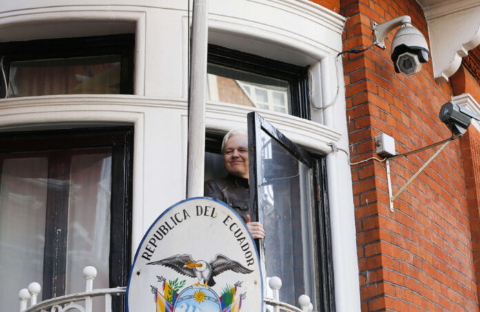 Julian Assange Ecuadorean embassy in London,