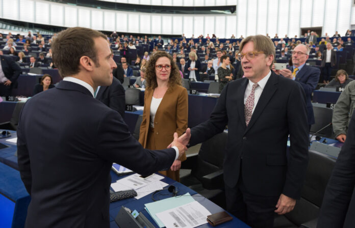 Strasbourg: Macron debates with the European Deputies