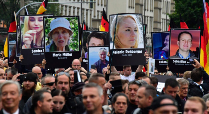 GERMANY-POLTICS-FARRIGHT-DEMONSTRATION