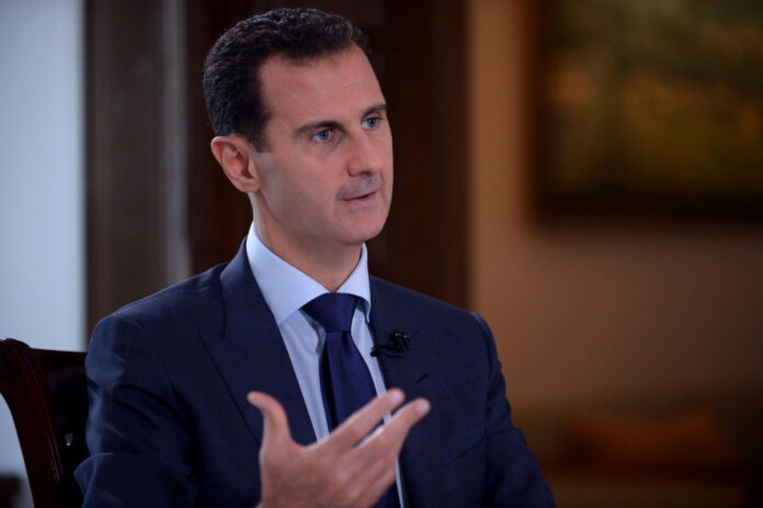 Syria's President Bashar al-Assad speaks during an interview with NBC News